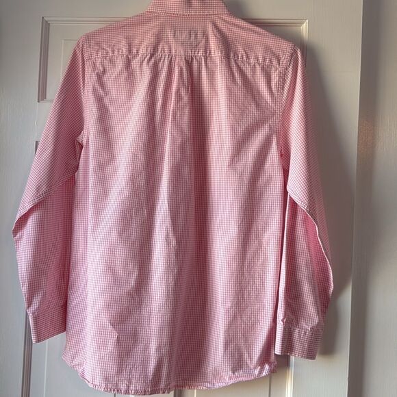 VINEYARD VINES WHITE PINK CHECK WHALE BUTTON UP SHIRT 100% COTTON BOY XL - Picture 6 of 8